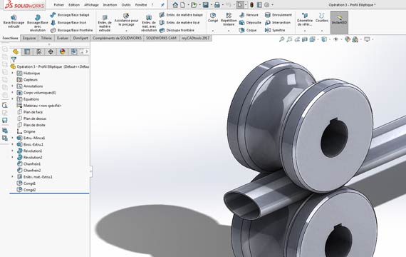 Image projet profilage solidworks