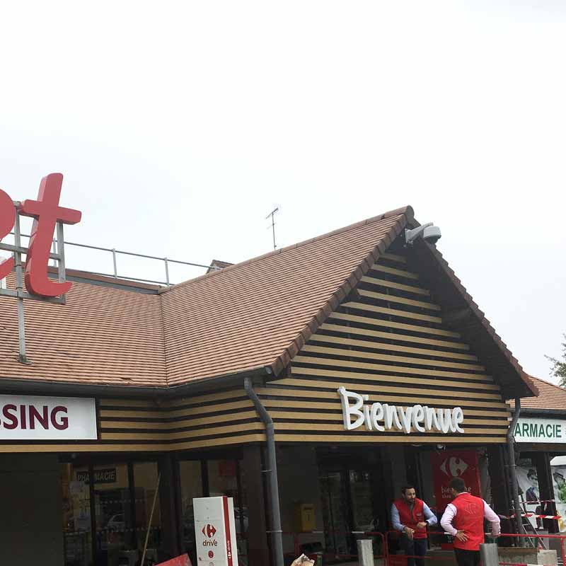 Fourniture des Horizontaux sur façade