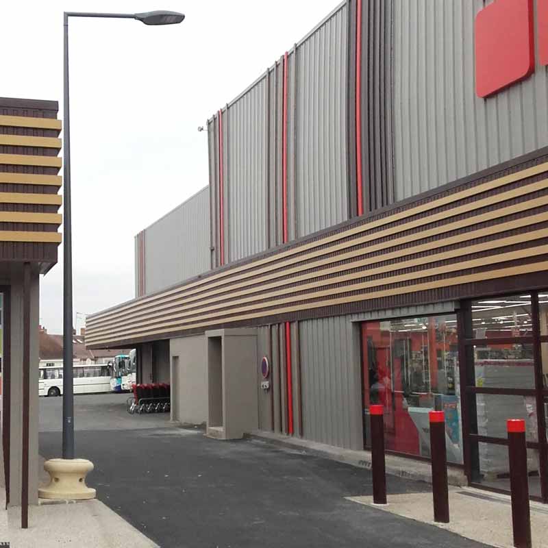 Fourniture des profils Horizontaux sur Préaux et verticaux sur façade