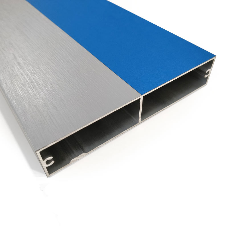 Plaxage Film PVC 190µm texturé Bicolor / Multicolor sur profil aluminum